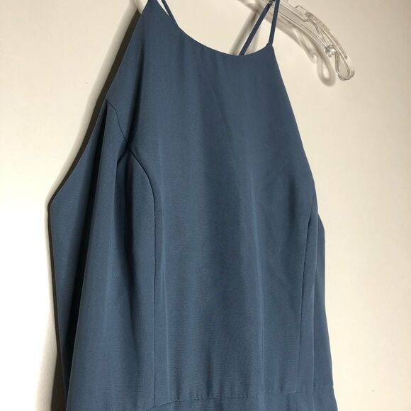 Jenny Yoo Blue Bell Kara Chiffon Gown EUC 8 - Picture 5 of 12